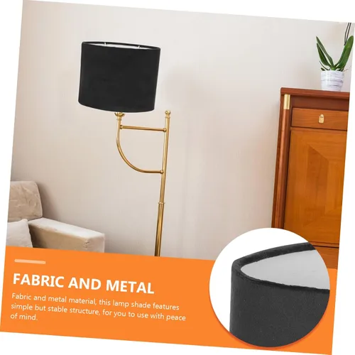 Vista 5 de DOITOOL Lujosa pantalla de terciopelo lámpara de piso o lámpara de mesa E27/e14 zócalo fácil de instalar decoración del hogar