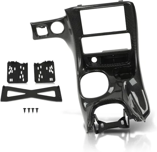 Vista 15 de PIT66 Bisel de radio para salpicadero compatible con Toyota Tacoma 1995 1996 1997, bisel de panel de tablero de instrumentos de plástico ABS negro