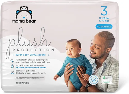 Vista 15 de Marca Amazon – Mama Bear - Pañales desechables de protección para bebé, hipoalergénicos, sin fragancia, protección contra fugas, talla 1, indicador