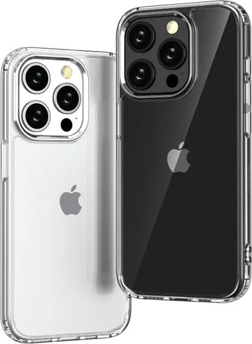 Vista 34 de ONES Funda delgada transparente para iPhone 8 Plus/7 Plus, PC + TPU híbrido, protección contra caídas de grado militar [antiamarillamiento], funda