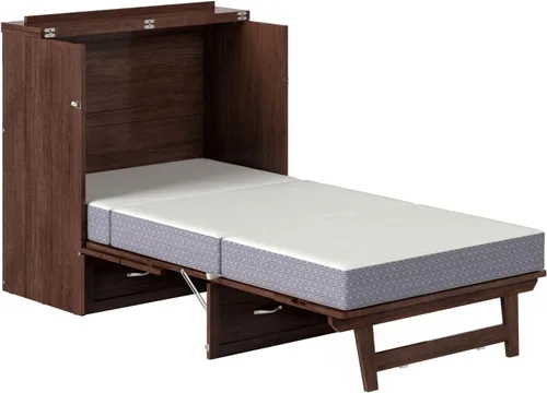 Vista 15 de AFI, Northfield Murphy Bed - Baúl de cama Twin XL con colchón de 6", cajón de almacenamiento y cargador USB integrado, ámbar quemado Amarillo ámbar