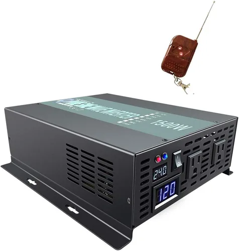 Vista 15 de WZRELB RBP100024VCRT 1000W 24V 120V Inversor de energía solar de onda sinusoidal pura con interruptor de control remoto