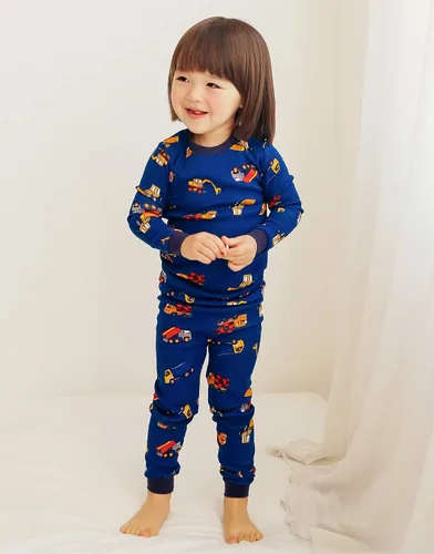 Vista 3 de VAENAIT BABY Toddler Kids Boys Girls 100% Cotton Jaws Truck Dino Snug fit Sleepwear Pajama Pjs Set