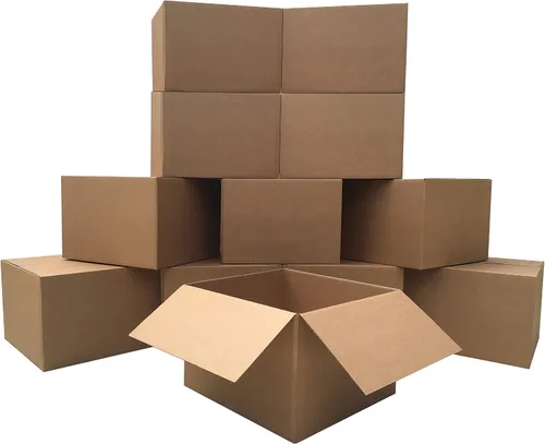 Vista 8 de Uboxes - Cajas de transporte para mudanzas de tamaño grande de 50.8 x 50.8 x 38.1 cm, café corrugado
