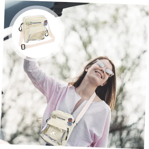 Vista 8 de VALICLUD 1PC crossbody sling bag shoulder purses for women crossbody carteras para mujer de colgar hombro Women bag Shoulder Bag Transparent PVC