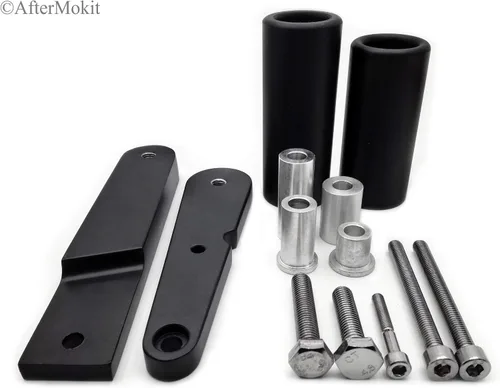 Vista 2 de Deslizadores de marco de repuesto con discos de acetal para Kawasaki Ninja 650 650R EX650 2009 2010 2011 negro