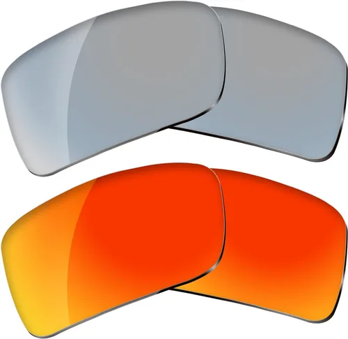 Vista 11 de Dynamix Lentes de repuesto polarizadas para Oakley Gascan Fácil de instalar Ajuste perfecto Rojo fuego Fire Red