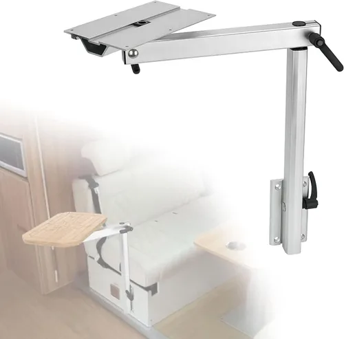 Vista 7 de Caravan Accessories - Patas de mesa giratorias para caravanas, patas de mesa de aleación de aluminio para computadora portátil, para caravanas