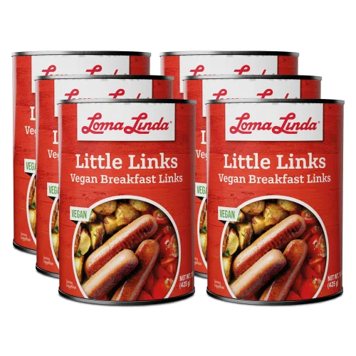 Vista 5 de Loma Linda - Carnes a base de plantas (pequeños eslabones (15 oz.), paquete de 3