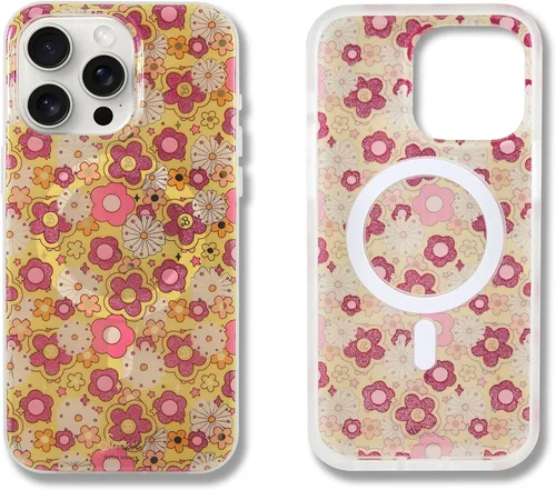 Vista 42 de Sonix x Barbie Funda para iPhone 15 Pro Compatible con MagSafe Probada para caídas de 10 pies Golden Hour