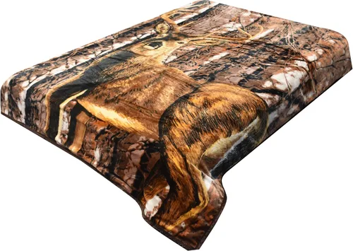 Vista 6 de Manta con diseño de lobo, 3.5 libras, ultra suave, de felpa, cálida