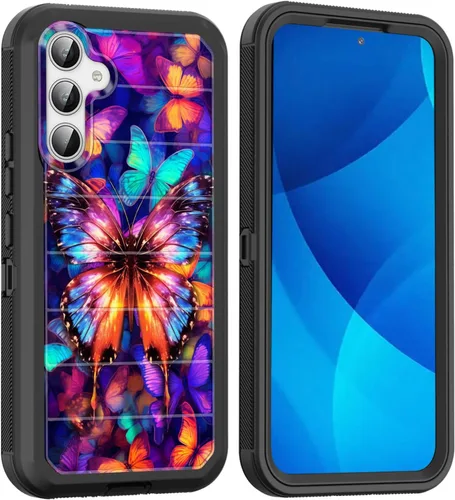 Vista 124 de Funda para Galaxy A15 5G, cuerpo completo, protección contra caídas, a prueba de polvo, resistente de 3 capas, militar, resistente, duradera