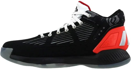 Vista 3 de adidas Núcleo de baloncesto D Rose 10 para hombre, Negro, 8