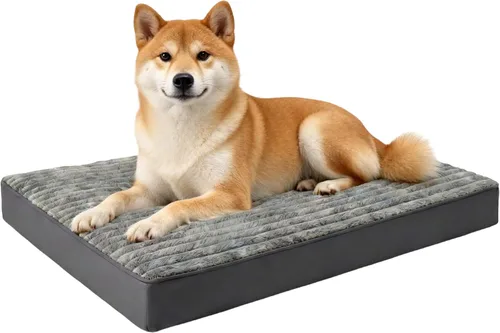 Vista 8 de Cama para perros pequeños, cama ortopédica de franela para mascotas con funda extraíble lavable, cama catre impermeable e indestructible