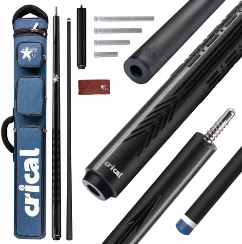 Vista 19 de CRICAL Carbon Fiber Pool Cue Stick, Pro Taper Shaft Low Deflection