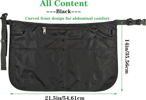 Vista 7 de Delantal de peluquero con 6 bolsillos, delantal impermeable y a prueba de decoloración para hombres y mujeres, delantal de peluquería