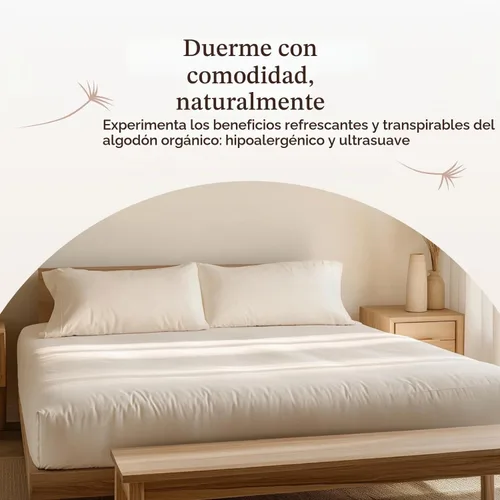 Vista 9 de Protector de colchón orgánico impermeable tamaño individual – Protector de colchón 100% impermeable con protección de triple capa extrasuave