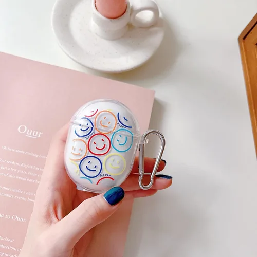 Vista 2 de DAYJOY Funda protectora de TPU suave y transparente con diseño de flores divertidas, compatible con Redmi Buds 4 auriculares, funda protectora