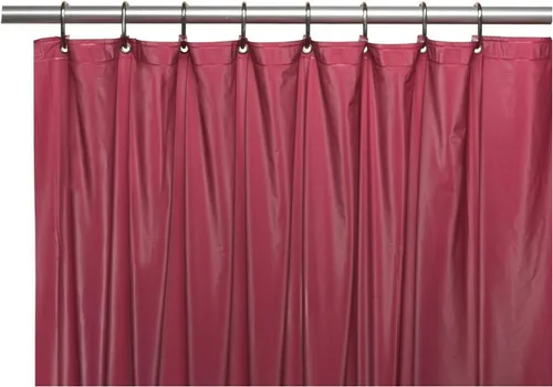 Vista 5 de Forro para cortina de regadera, resistente, de vinilo de 12 calibres con ojales de metal, elegante