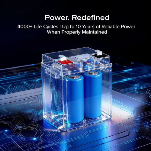 Vista 2 de ECI Power Batería recargable de litio LiFePO4 de ciclo profundo de 12 V 5 Ah 2000-5000 ciclos de vida útil y 10 años de vida BMS integrado