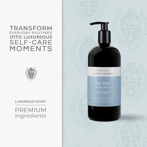 Vista 4 de Pecksniff's Aroma:Therapy De-Tox 500 ml/16.9 fl oz Lavado de Manos Aroma:Therapy De-Tox liquid hand soap with refined fragrance for everyday