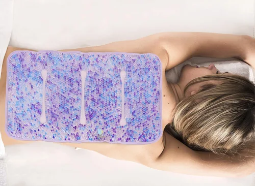 Vista 2 de FOMI Care - Paquete de cuentas de gel grandes para bebidas frías y calientes, 20 x 12 pulgadas, terapia de hielo para aliviar el dolor de espalda