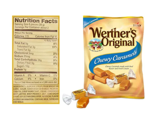 Vista 4 de Werthers - Caramelos masticables originales de 2.4 onzas (paquete de 2)