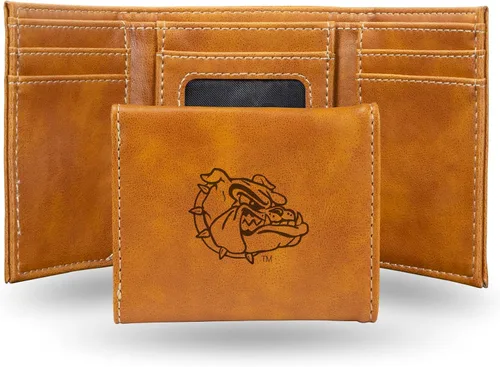 Vista 146 de NCAA Rico Industries - Billetera triple grabada con láser, con grabado láser, accesorio para hombre
