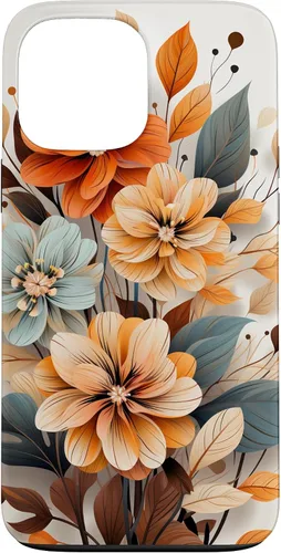 Vista 24 de Cute Fall Flower Sublimation Clipart Autumn Leaves Case for iPhone 17