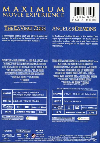 Vista 2 de The DaVinci Code Angels & Demons (Double Feature 2 - DVD Set)
