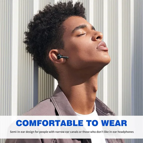 Vista 7 de ASKUBSKU - Auriculares inalámbricos para Samsung S26 S25 Ultra S24 S23 Fe Plus, color negro 5.3 Auriculares Bluetooth inalámbricos con micrófono