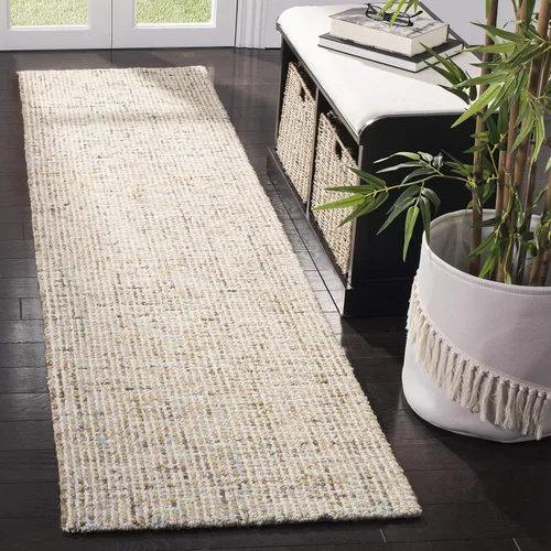 Vista 83 de SAFAVIEH Abstract Collection - Alfombra decorativa, 2 x 3 pies, color negro y marfil, lana hecha a mano, ideal para zonas de alto tráfico