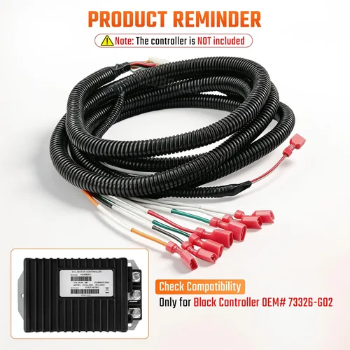 Vista 2 de CLUBRALLY Arnés de cableado de control de carrito de golf para modelos PDS eléctricos EZGO de 36 V, se adapta al controlador # 73326-G02, arnés