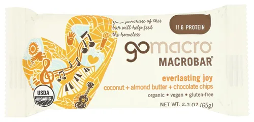 Vista 10 de GoMacro MacroBar - Barra de proteína vegana orgánica de plátano y mantequilla de almendras, 2.3 onzas