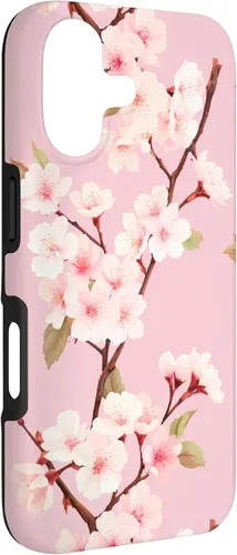 Vista 3 de Japanese Cherry Blossom Floral Flower Pattern Pastel Pink Case for iPhone 17