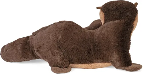 Vista 5 de Wild Republic Mom and Baby River Nutria, animal de peluche, 12 pulgadas, regalo para niños, juguete de peluche, botellas de agua recicladas