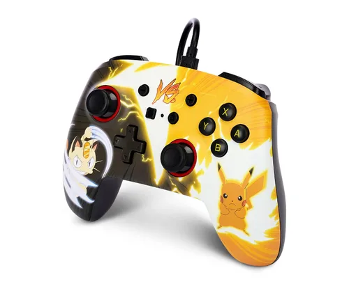Vista 5 de PowerA Enhanced Wired Controller for Nintendo Switch - Pokémon Pikachu vs. Meowth