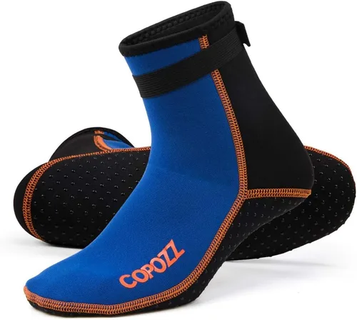 Vista 12 de COPOZZ Calcetines de buceo de neopreno de 0.118 pulgadas (0.118 in), antideslizantes para esnórquel natación, jóvenes, hombres y mujeres