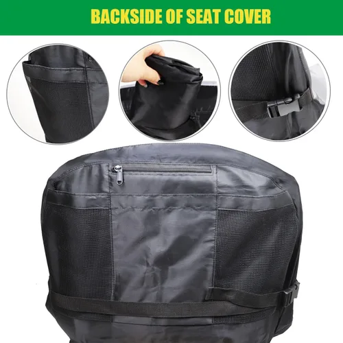 Vista 3 de BeadChica Funda de Asiento Deluxe Impermeable para Cortacésped Compatible con Husqvarna, Funda Universal para Asiento de Tractor