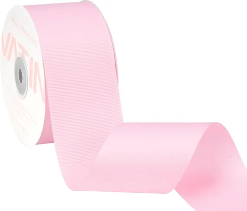 Vista 218 de VATIN Cinta de Grogrén Negra, 1-1/2" x 50 Yardas Continuas, Cinta de Grogrén de Poliéster Negra, Usar para Lazos de Bricolaje, Accesorios