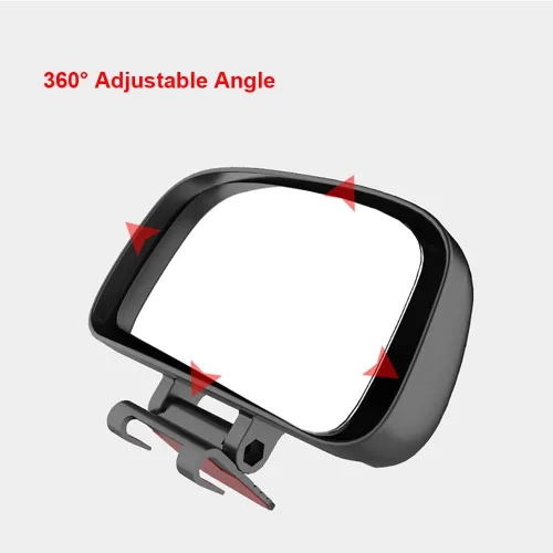 Vista 4 de Riloer Espejo de punto ciego – Accesorios de coche de gran angular de 360°, piezas exteriores convexas, espejo de punto ciego, espejo de visión
