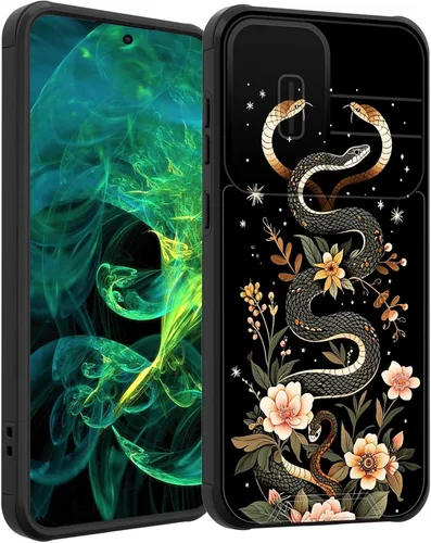 Vista 135 de Funda para Galaxy A16 5G con cubierta para cámara deslizante, resistente de doble capa, híbrida, a prueba de golpes, funda protectora resistente