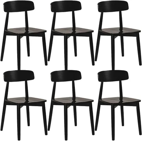 Vista 11 de YVYKFZD Sillas de comedor de madera maciza, juego de sillas de comedor de salón, sillas de cocina sin brazos con respaldo curvo, silla auxiliar