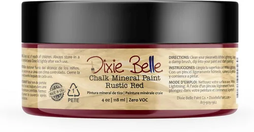 Vista 286 de Pintura para muebles con acabado de tiza Dixie Belle Paint Company - Amatista (4oz) - Pintura mineral de tiza chic púrpura profundo mate