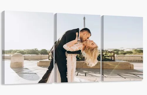 Vista 3 de Qxatwvic Impresiones de lienzo personalizadas con tus fotos, impresiones de lienzo personalizadas para dormitorio, sala de estar, regalo