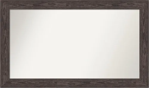 Vista 189 de Amanti Art Espejo personalizado, espejo de baño negro puente, espejo de pared o espejo de tocador de baño sobre el fregadero (26 x 26 pulgadas)