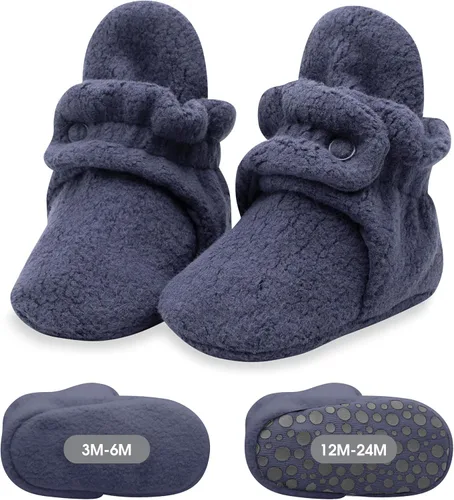 Vista 11 de Zutano Botines de forro polar unisex para bebé, con cierre de dos broches, de recién nacido a 24 meses Rosa bebé