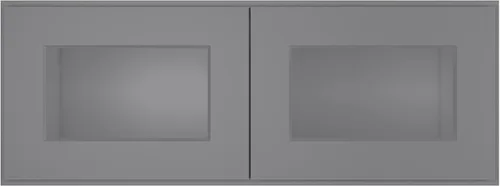Vista 25 de LOVMOR Armarios de pared, botiquines con puertas de cierre suave, muebles decorativos para salas de estar, dormitorios, cocinas, lavanderías, gris