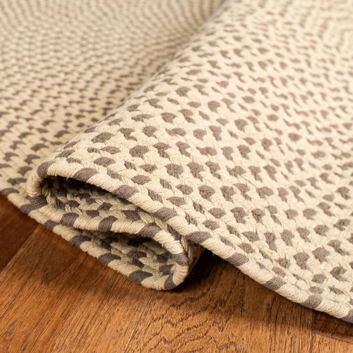 Vista 5 de SAFAVIEH Alfombra trenzada de 2'3"x14', beige y marrón BRD173A