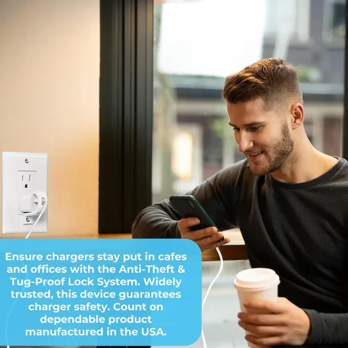 Vista 7 de Lock Socket - Bloqueo del cargador - La forma más sencilla de bloquear tu cargador y cable - Compatible con cargador y cable de iPhone